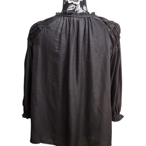 Hashtag In Trend Ruffle Shoulder Top - Picture 7 of 8